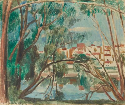 Břehy Seiny v Carrières-sur-Seine od Andre Derain