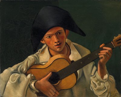 Busta Harlekýna s kytarou od Andre Derain