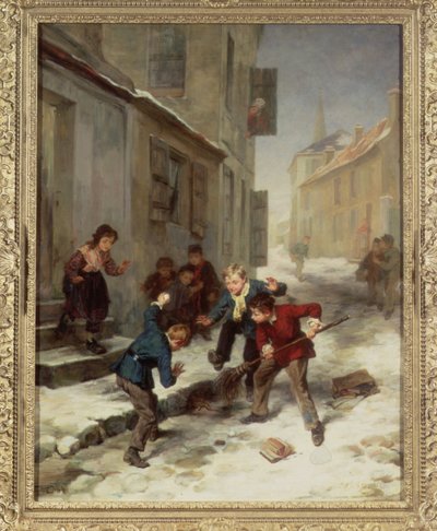 Děti honí krysu od André Henri Dargelas