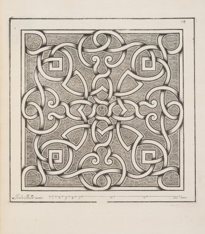 Design for Parterre, od Theater des Plans et Jardinages, pub.1652 od André Mollet