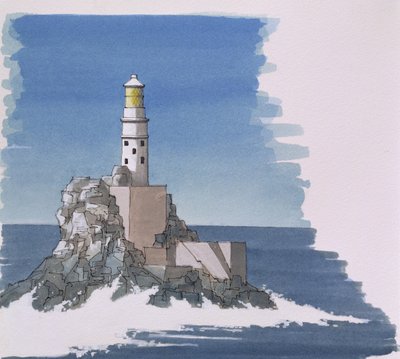 Maják Fastnet Rock, Irsko od Andras Kaldor