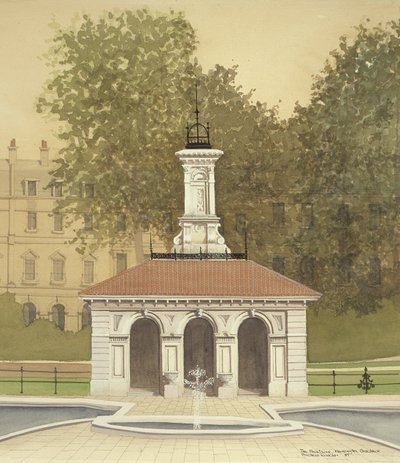 Fontána, Kensingtonské zahrady, Londýn od Andras Kaldor