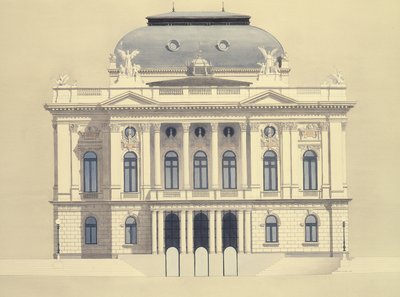 Curyšská opera, Curych, Švýcarsko od Andras Kaldor