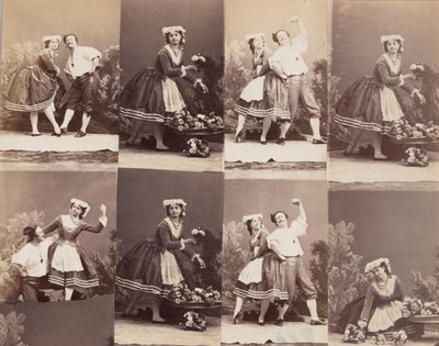 Eugenie Schlosser a Coralli, 1863. od Andre Adolphe Eugene Disderi