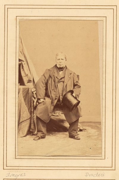 [Jean Auguste Dominique] Ingres (1780 - 1867) od Andre Adolphe Eugene Disderi