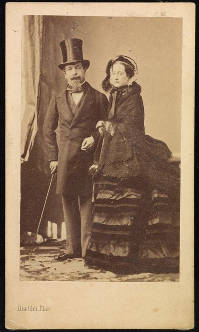 Napoleon III a Eugenie od Andre Adolphe Eugene Disderi
