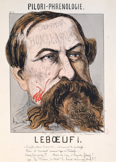 Pillory-Phrenology: Leboeuf (rytina) od Andre Belloguet