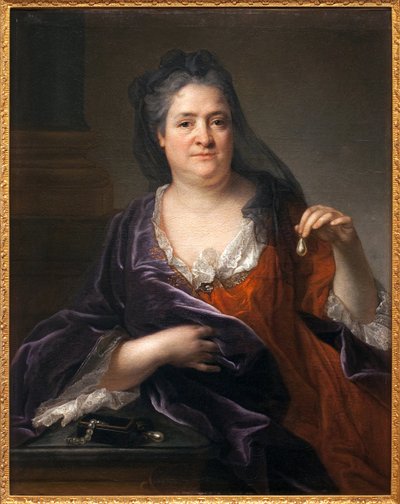 Vévodkyně z Orleans nebo Palatine Elisabeth-Charlotte nebo Elisabeth Charlotte de Baviere (1657-1722) Obraz připisovaný Andre Bouysovi (1656-1740), olej na plátně, kolem roku 1700. Muzeum výtvarných umění v Niortu. od Andre Bouys