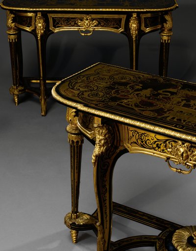 Pár stolků na molu Ludvíka XIV., kolem roku 1710 od Andre Charles Boulle