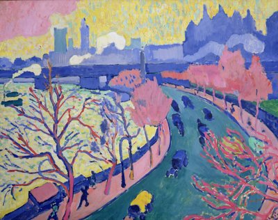 Most Charing Cross, asi 1906 (olej na plátně) od Andre Derain