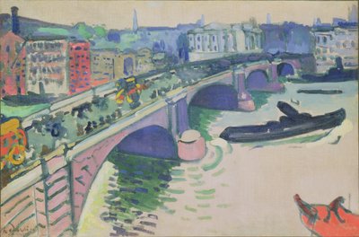 Londýnský most, asi 1906 (olej na plátně) od Andre Derain