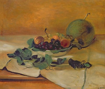 Meloun a ovoce, asi 1927 (olej na plátně) od Andre Derain