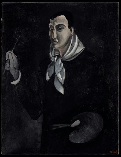 Portrét umělce, asi 1912-14 (olej na plátně) od Andre Derain