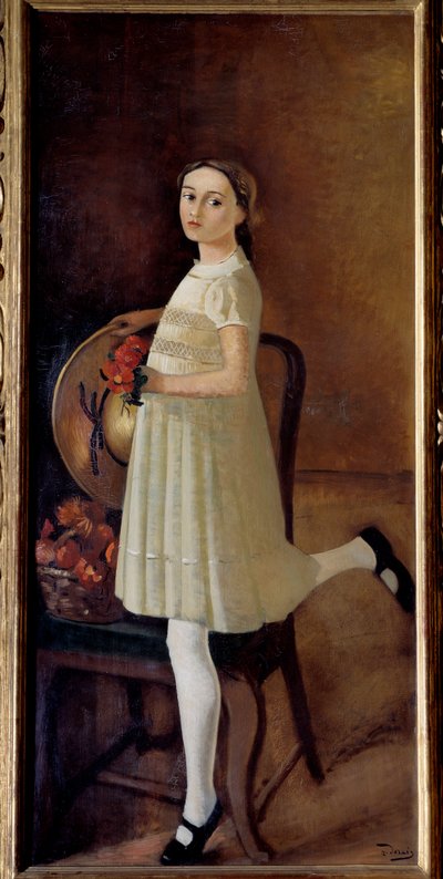 Portrét malířovy neteře z roku 1931 (olej na plátně) od Andre Derain