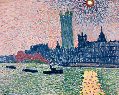 Westminster z jižního břehu, Londýn od Andre Derain