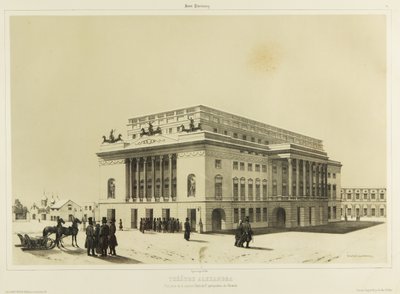 Alexandrinské divadlo v Petrohradě, c. 1840 od Andre Durand