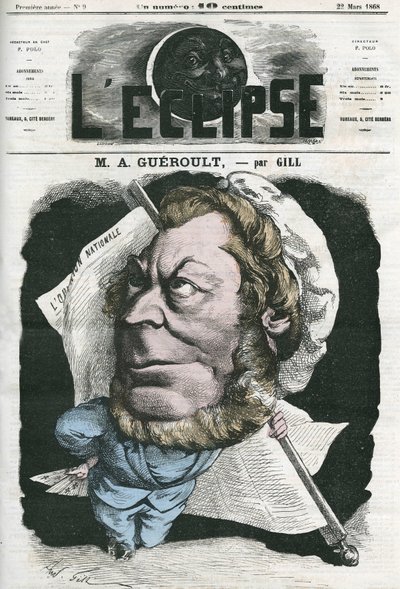 Adolphe Georges Gueroult (1810-1872), francouzský novinář Saint-Simonians. Obálka „“L
