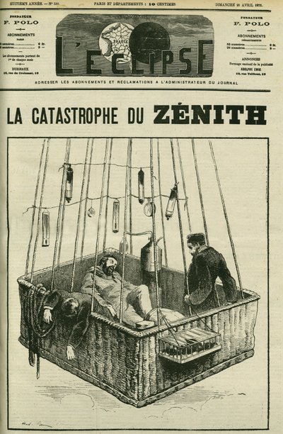 Nehoda balónu, Zenith, 15. dubna od Andre Gill