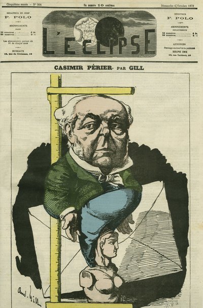 Auguste Casimir Perier (1811-1876), francouzský politik. Obálka „“L