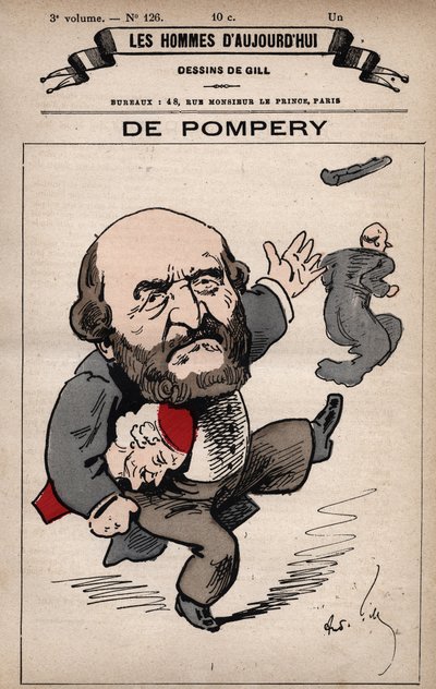 Karikatura Edouarda de Pompery 1812-1895 z 