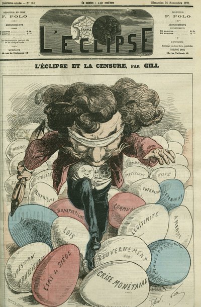Eclipse a cenzura, ilustrace Gill chůze na ufs. Obálka “”L