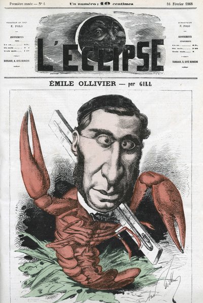 Emile Ollivier (1825-1913), francouzský politik. Obálka “”L