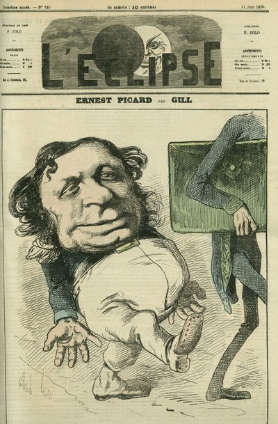 Ernest Picard (1821-1877), francouzský politik. Obálka “”L