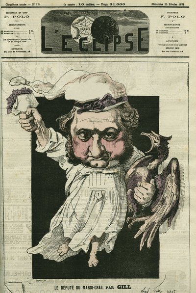 Eugene Rouher (1814-1884), francouzský politik, vůdce bonapartistické strany. Obálka „“L