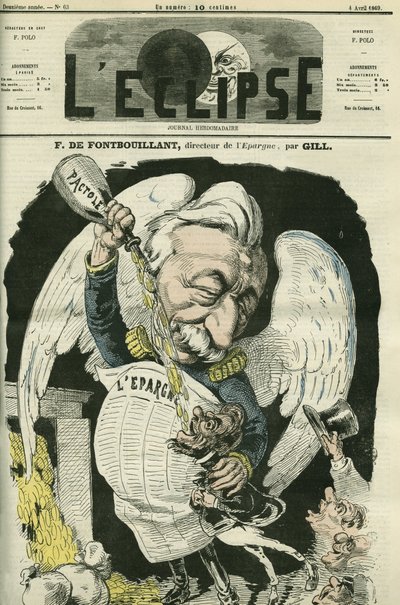 F. de Fontbouillant, ředitel Epargne. Obálka „“L