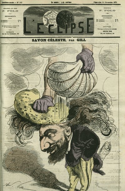 Leon Gambetta (1838-1882), francouzský politik. Obálka „“L
