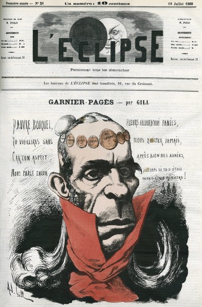 Louis Antoine Garnier-Pages (Garnier Pages) (1803-1878), francouzský politik. Obálka “”L
