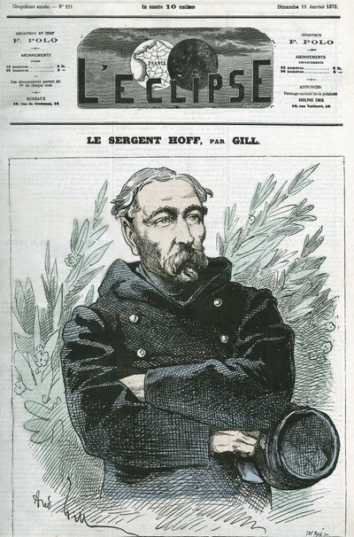 Portrét seržanta Ignace Hoffa (1836-1902), vojáka, hrdiny války 1870 proti Prusku. Obálka “”L