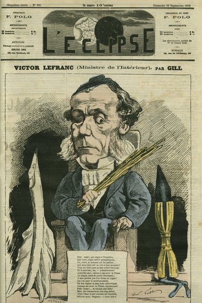 Victor Lefranc (1809-1883), francouzský politik. Obálka “”L