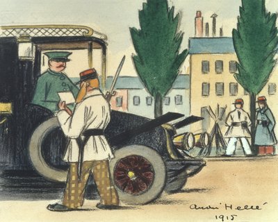 Taxíky během bitvy na Marně od Andre Helle