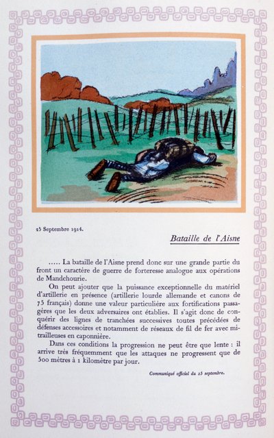 Bitva u Aisne, 25. září 1914, 1919 od Andre Helle