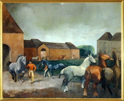 Hřebčín u Pinu (malba na plátně) od Andre Mare