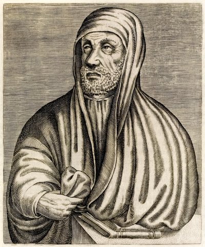 Avicenna nebo Ibn Sina: Perský polymath, z Pravých portrétů od André Théveta publikovaného v roce 1584 od Andre Thevet