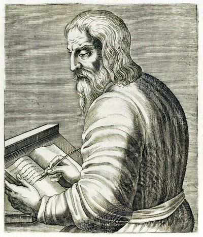 Jiří z Trebizondu, z ?True Portraits? André Thévet publikoval v roce 1594 od Andre Thevet