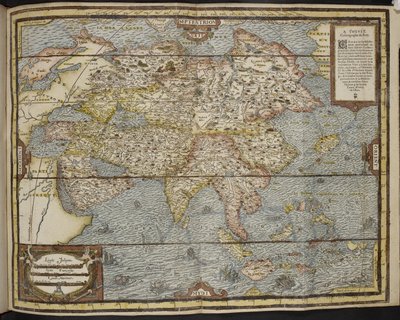 Mapa Asie, Univerzální kosmografie André Thevet od Andre Thevet