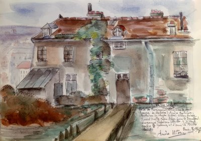 Paříž, dům 12 Rue Cortot od Andre Utter
