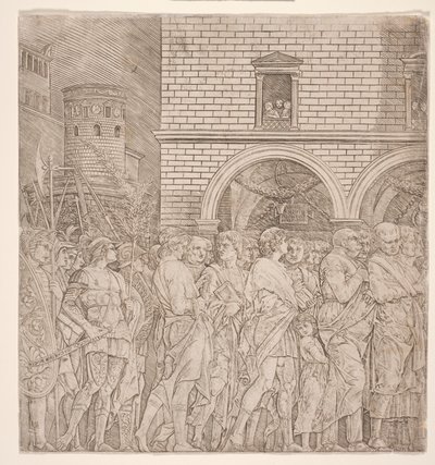 The Triumphs of Caesar: The Senators, c.1495 (rytina) od Andrea (school of) Mantegna