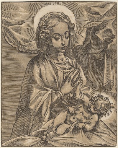 Madonna a dítě, 159193. od Andrea Andreani