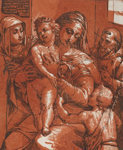 Madona s dítětem v doprovodu svatých, 1585. od Andrea Andreani