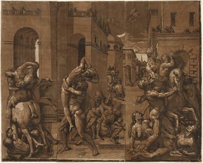 Únos sabinských žen, 1585. od Andrea Andreani