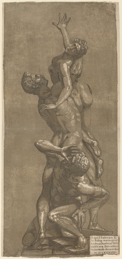 Znásilnění Sabine, 1584. od Andrea Andreani