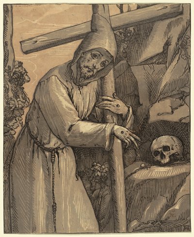 Svatý František z Assisi od Andrea Andreani, after Alessandro Casolani