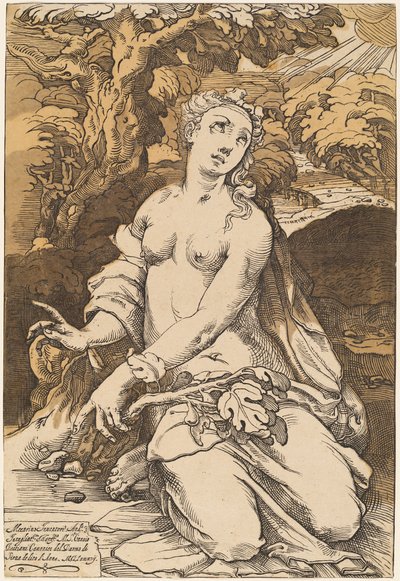 Předvečer od Andrea Andreani after Domenico Beccafumi