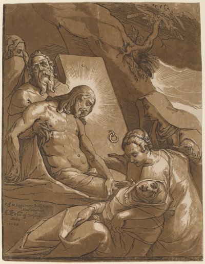 Pohřeb od Andrea Andreani after Raffaello Motta