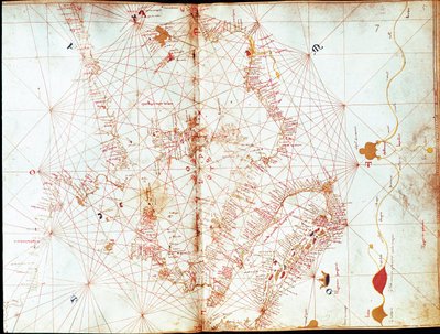 Mapa Itálie od námořního kartografa Andrea Bianca (15. století) od Andrea Bianco