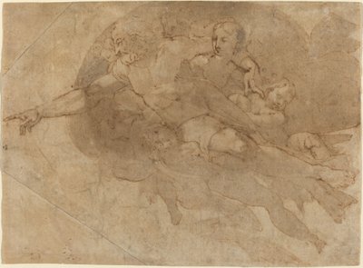 Bůh Otec ve slávě od Andrea Boscoli after Michelangelo